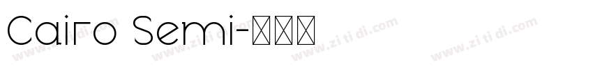 Cairo Semi字体转换